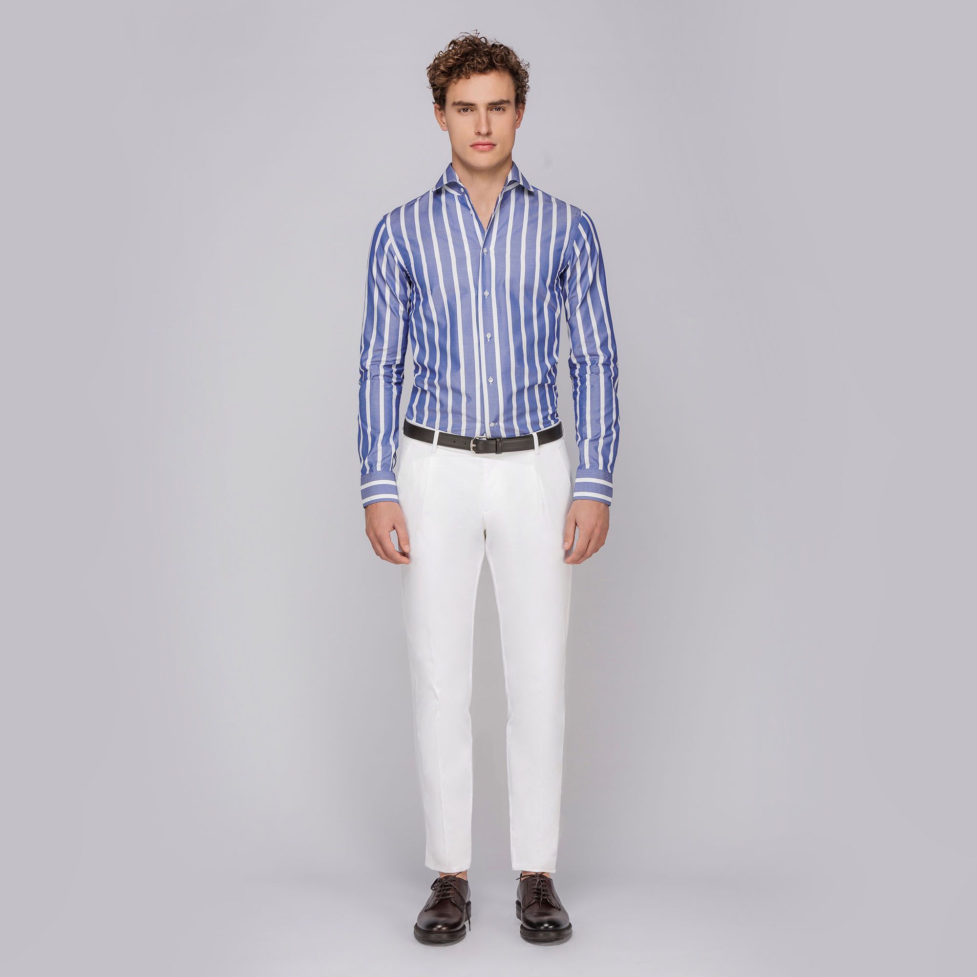 Camicia a righe larghe 2025
