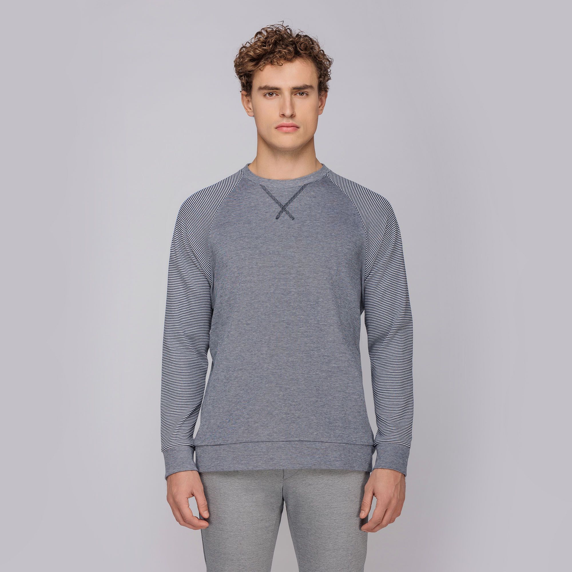Maglia raglan blu