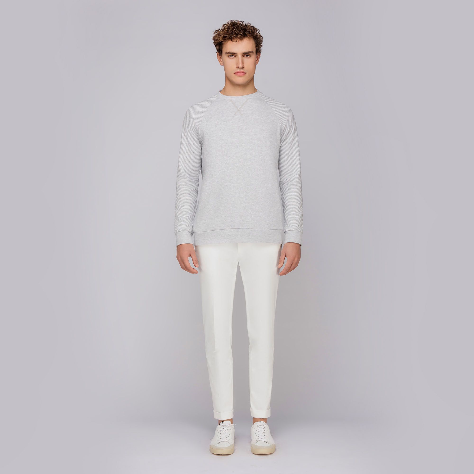 Maglia raglan grigio