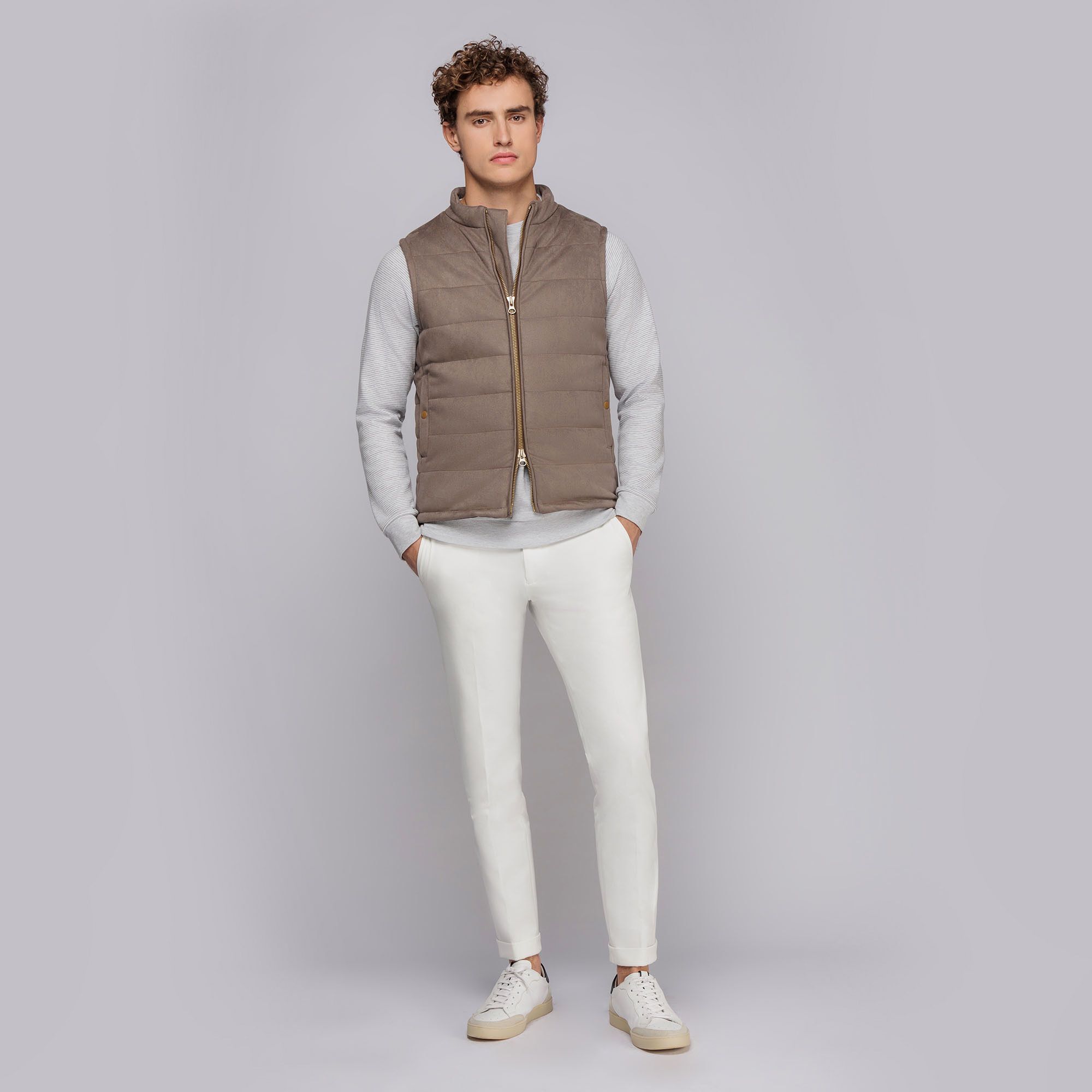 Gilet Imbottito Grigio