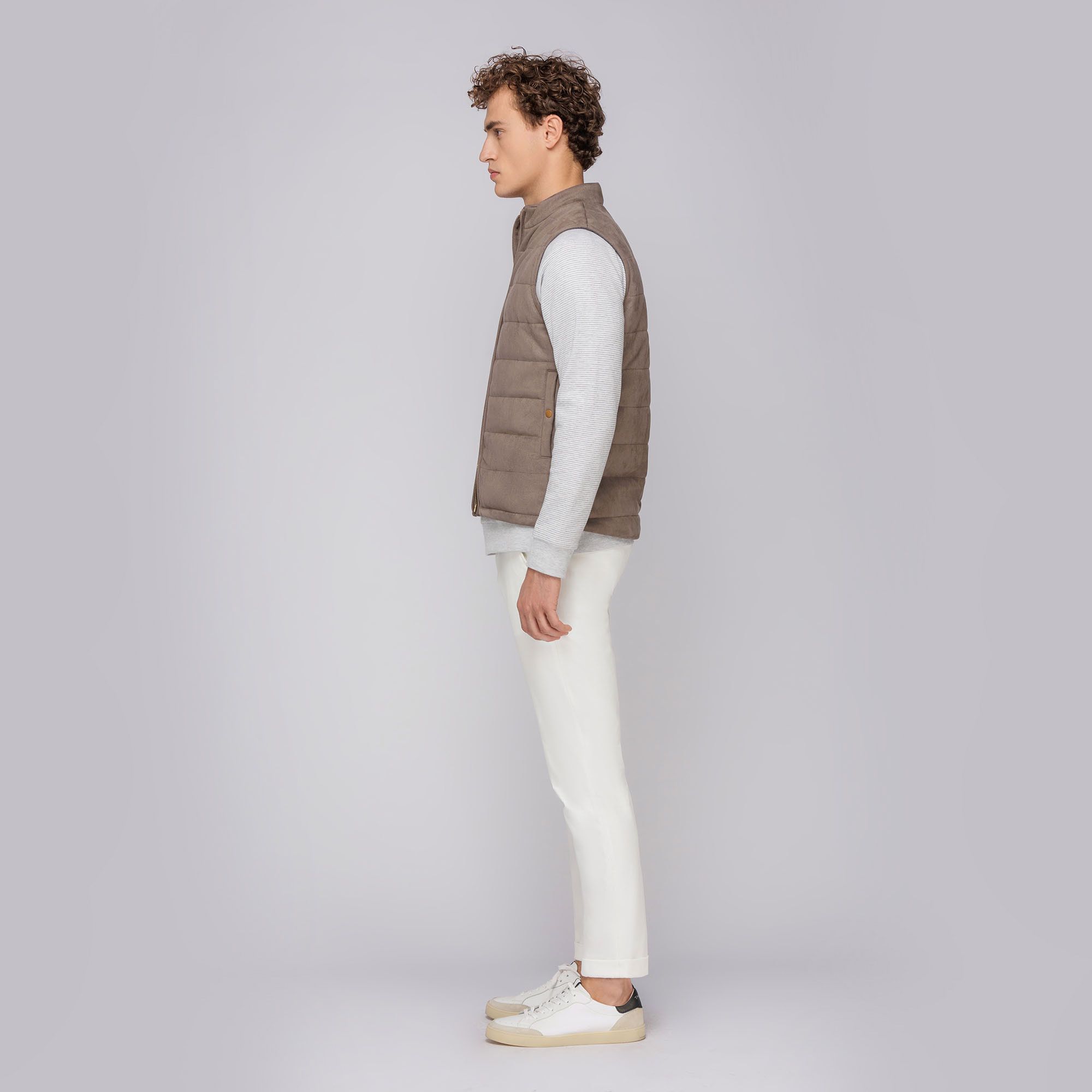 Gilet Imbottito Grigio