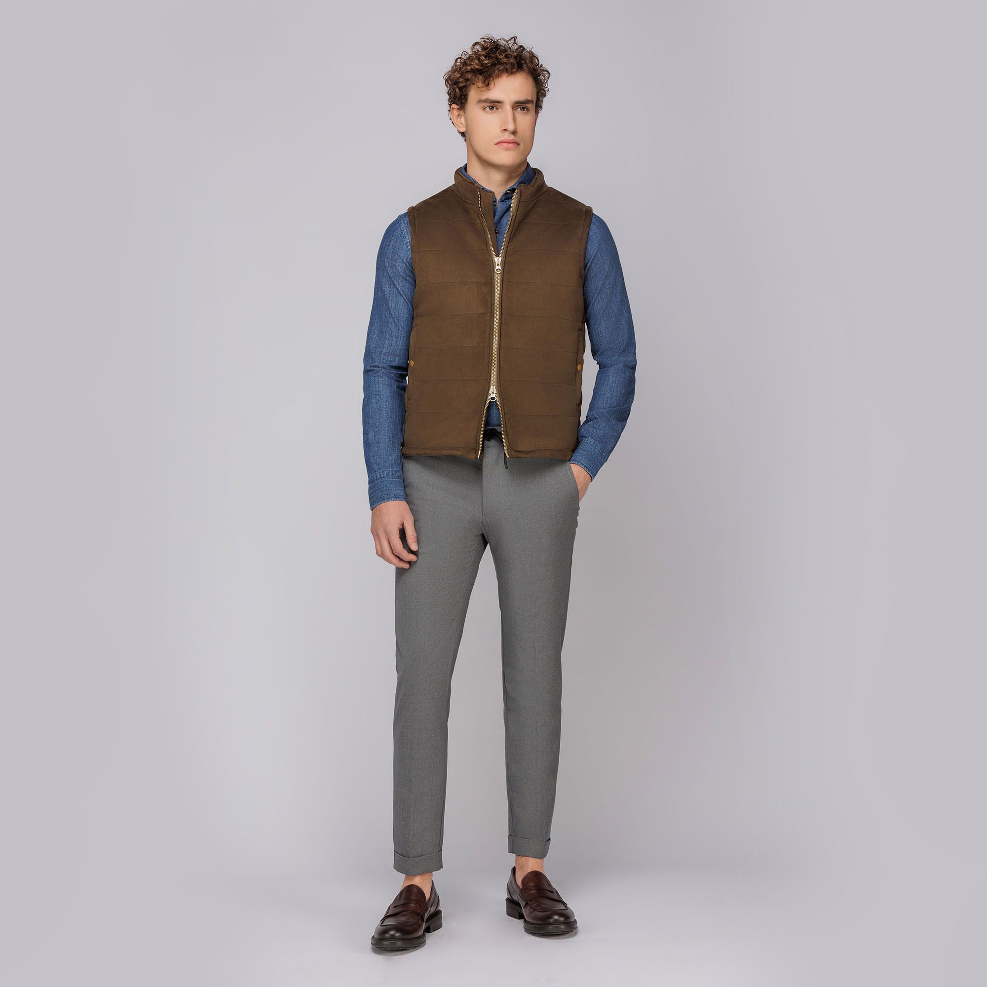 Gilet Imbottito Verde Oliva