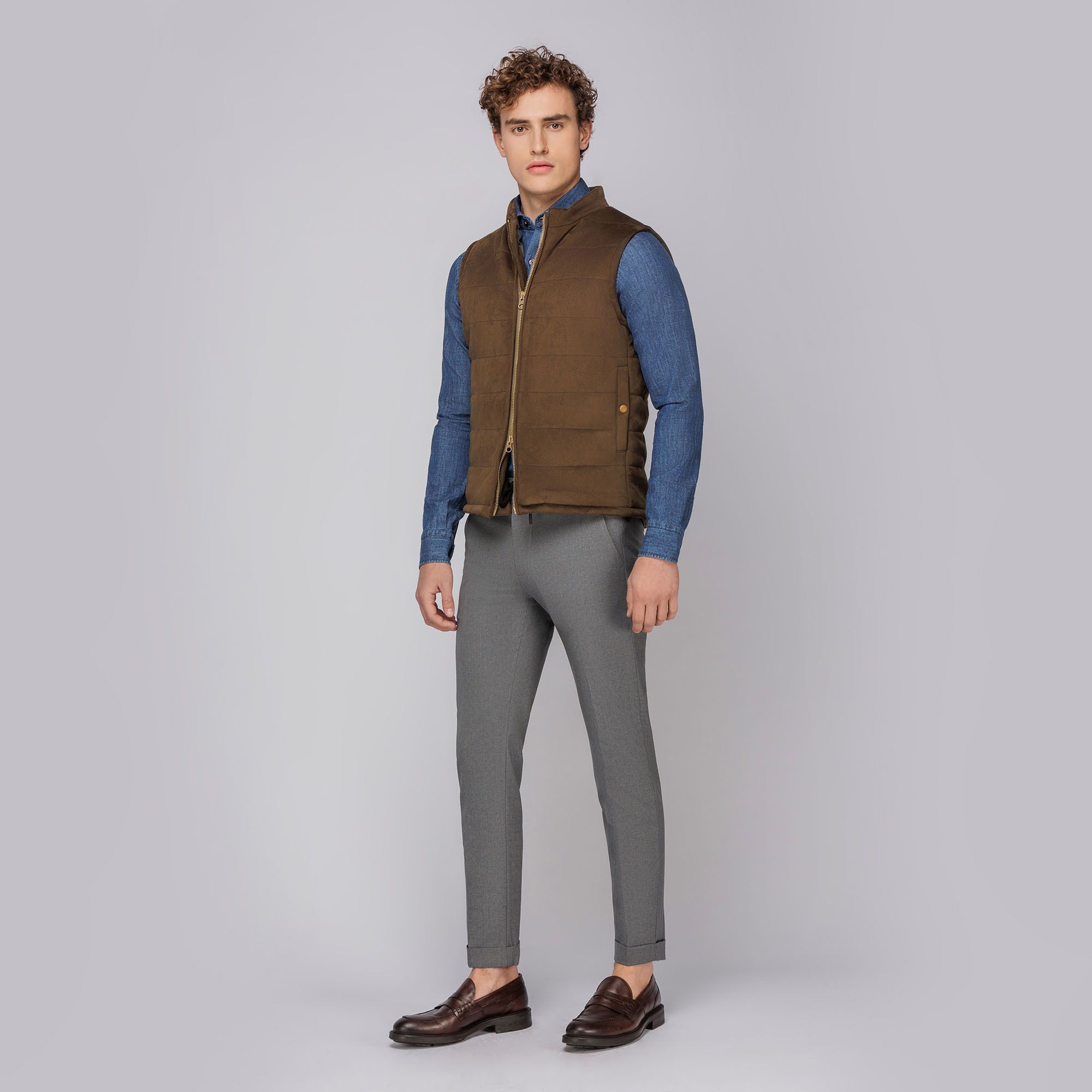 Gilet Imbottito Verde Oliva