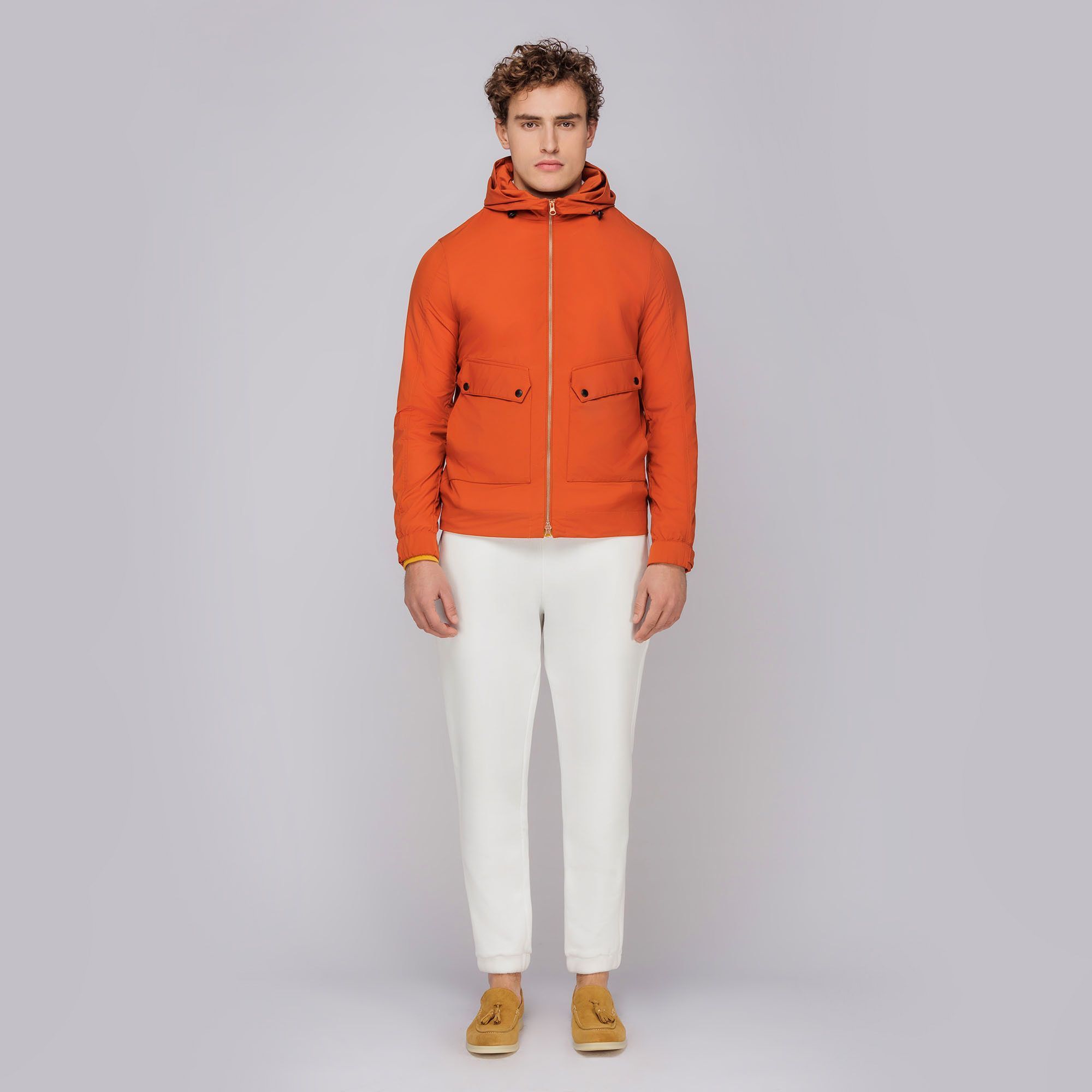Giubbotto antivento arancio