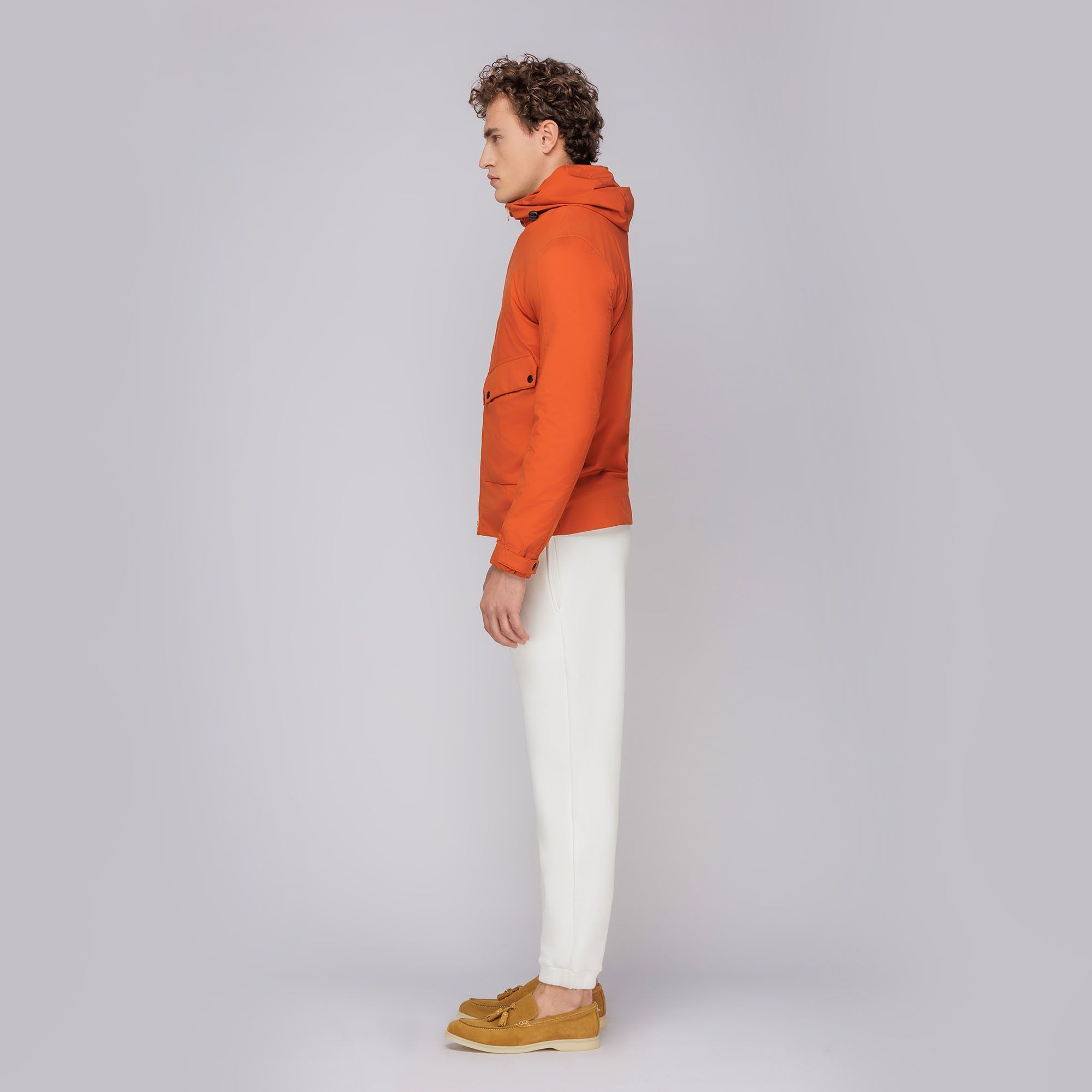 Giubbotto antivento arancio