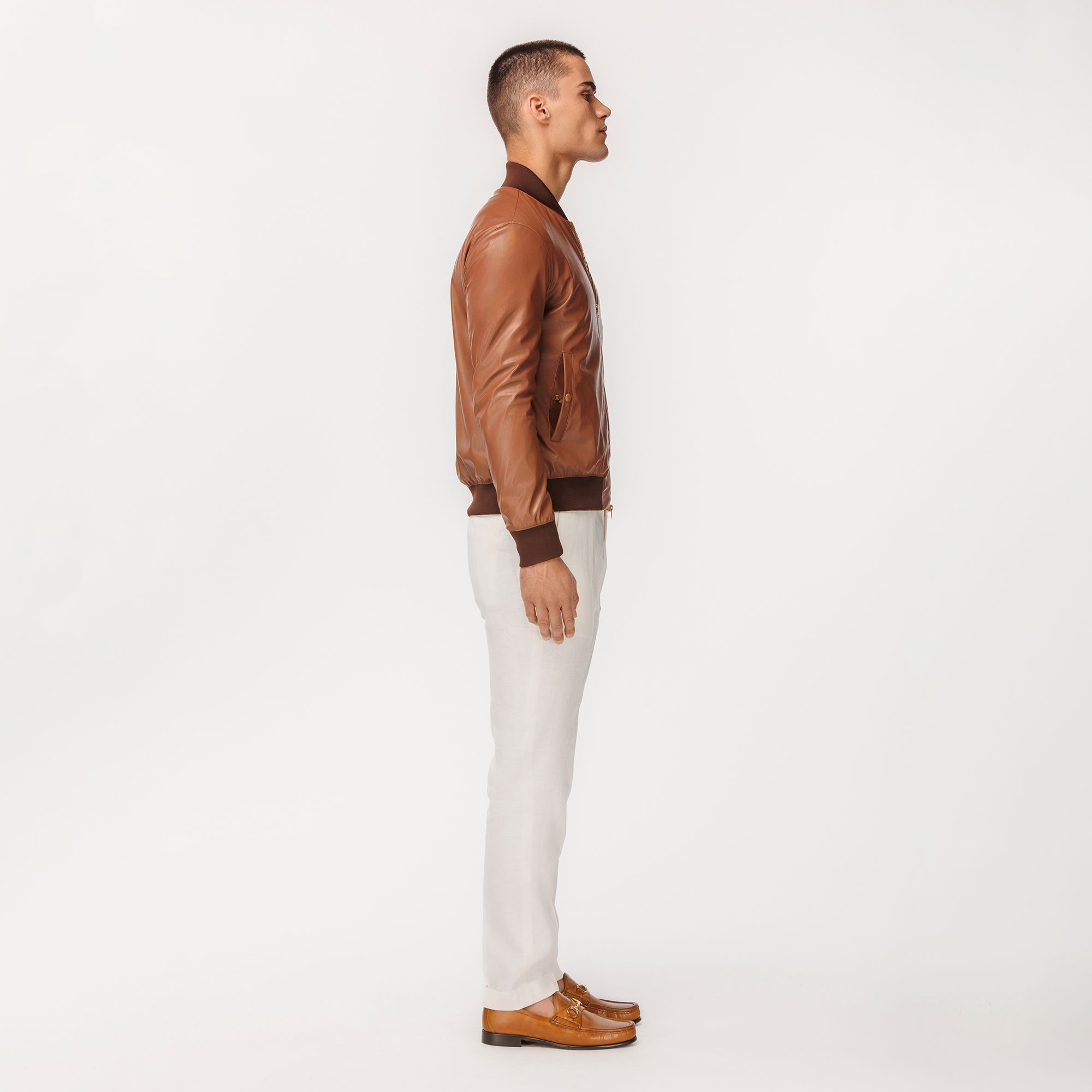 Bomber Marrone Cognac