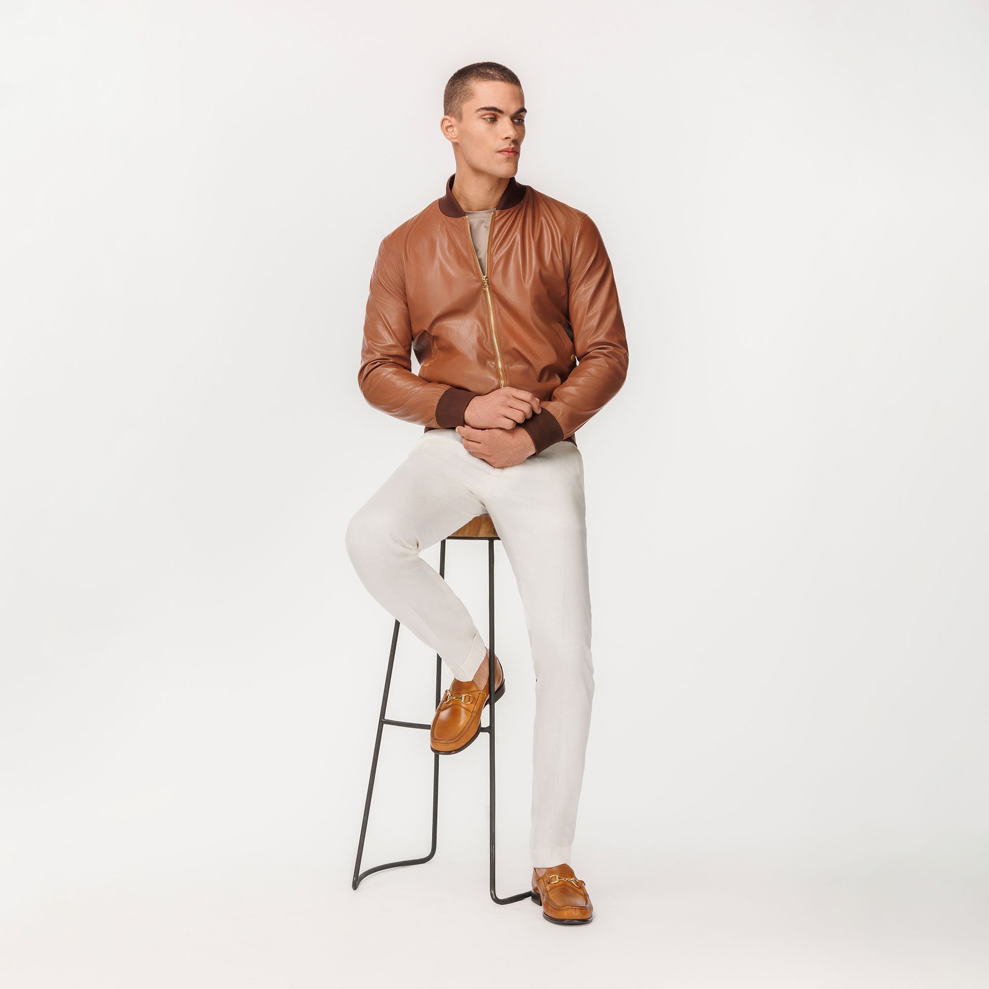 Bomber Marrone Cognac