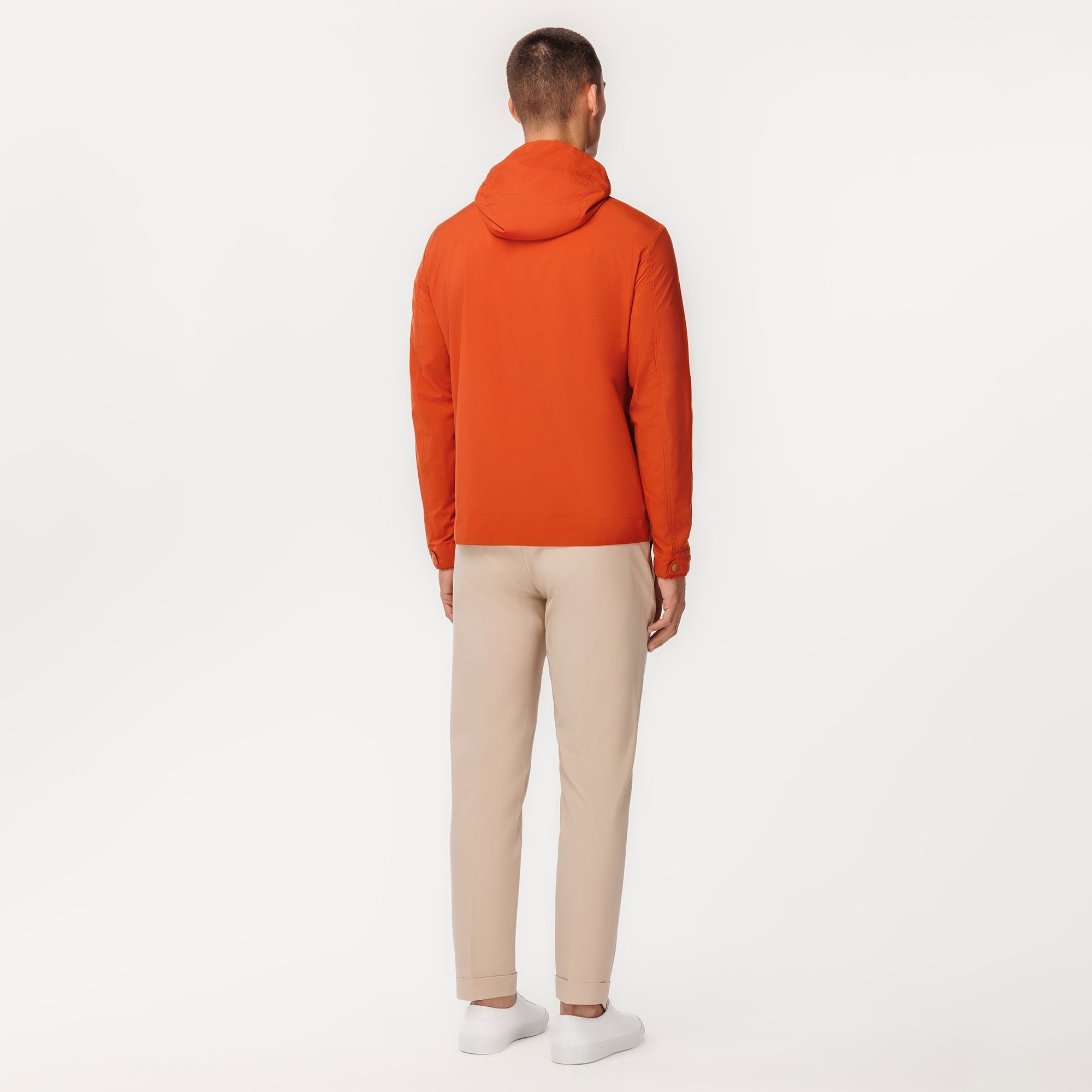 Giacca Antivento Uomo in Marrone Mattone