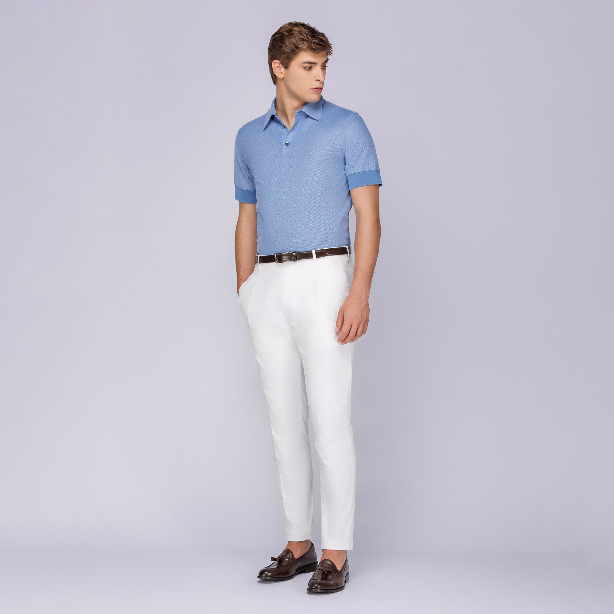 Pantalone Elegante Bianco