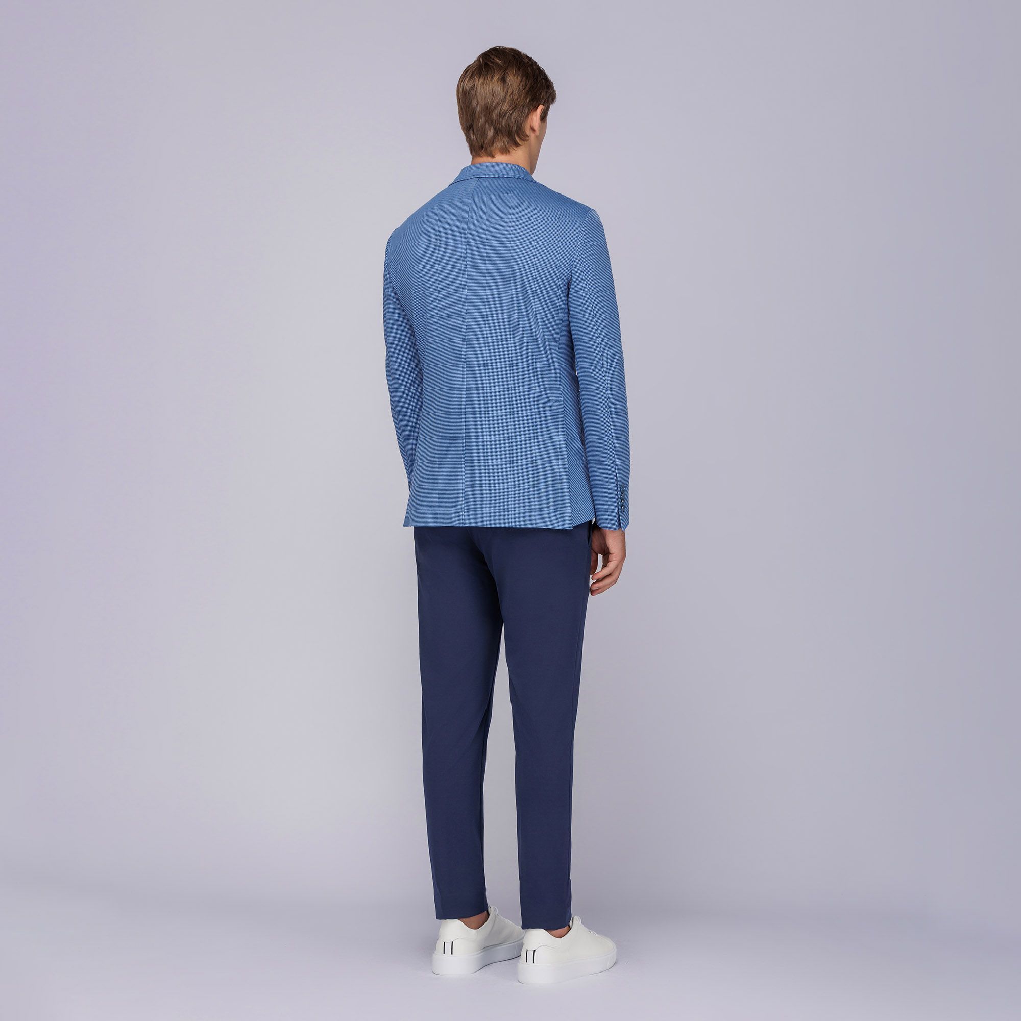 Giacca in maglia azzurro