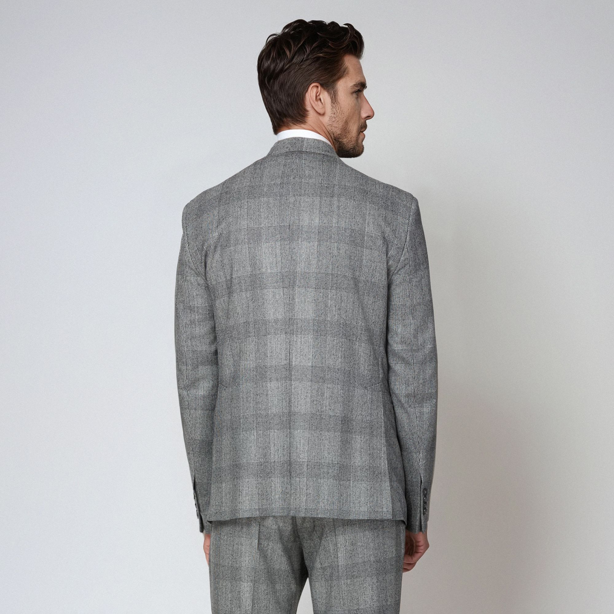 Look Uomo – Completo uomo principe di galles in flanella super 120s