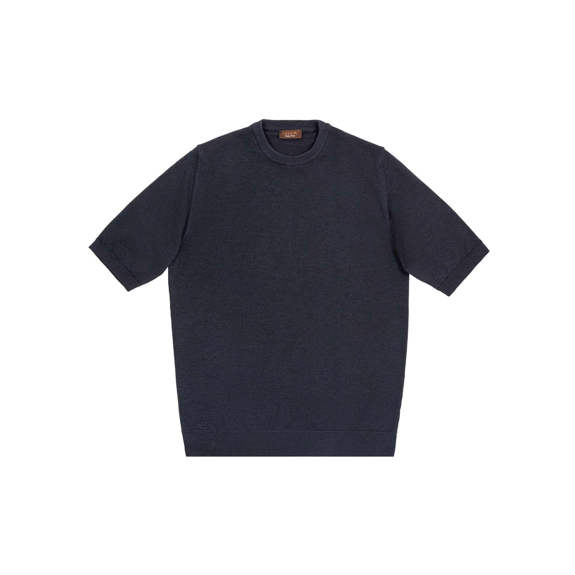 Maglia Mezza Manica Lana Grigio Antracite