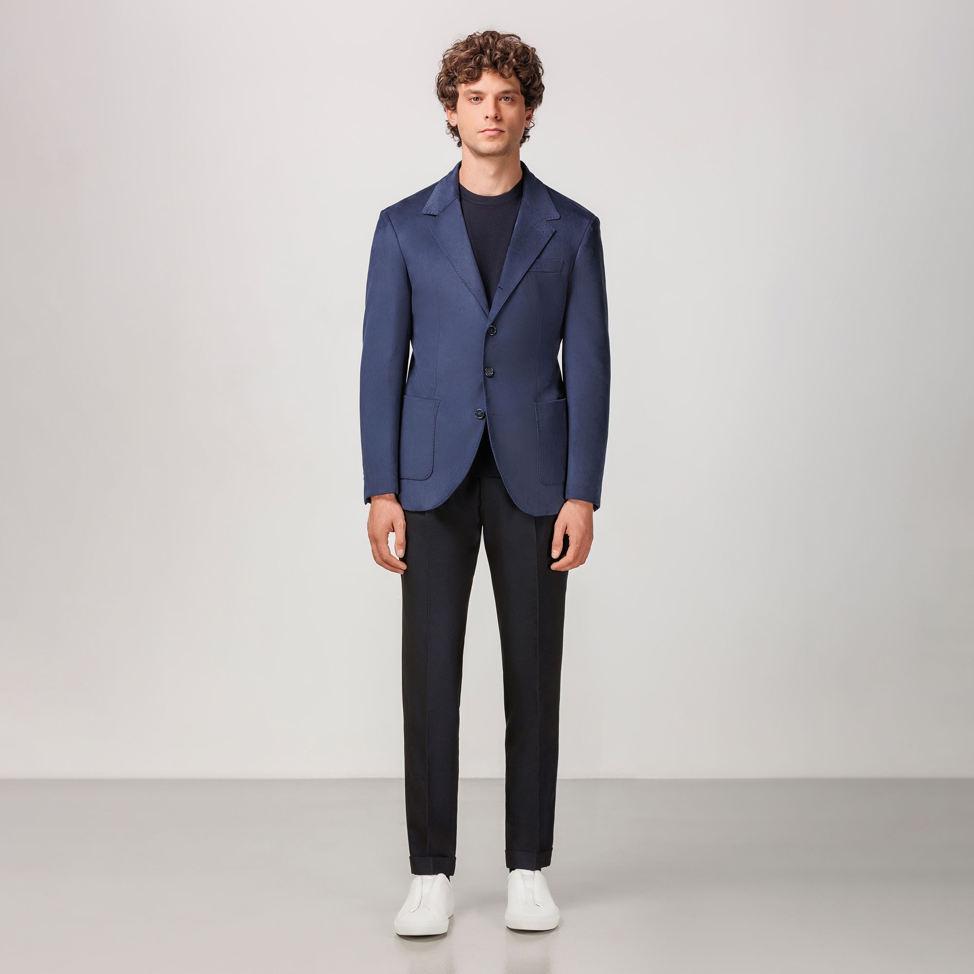 Blazer Tokyo Blu in Eco Suede