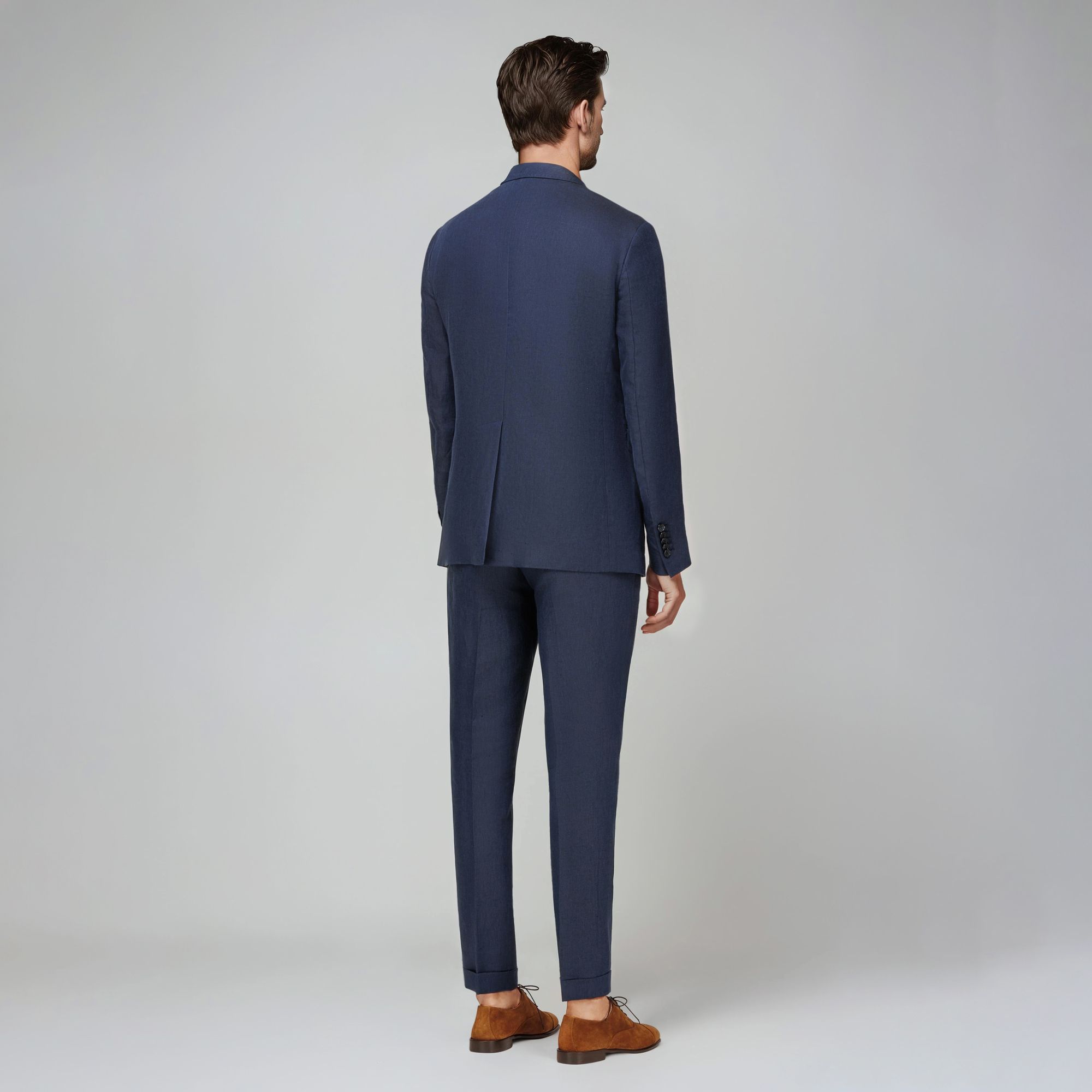Completo Estivo Blu Navy in Lino