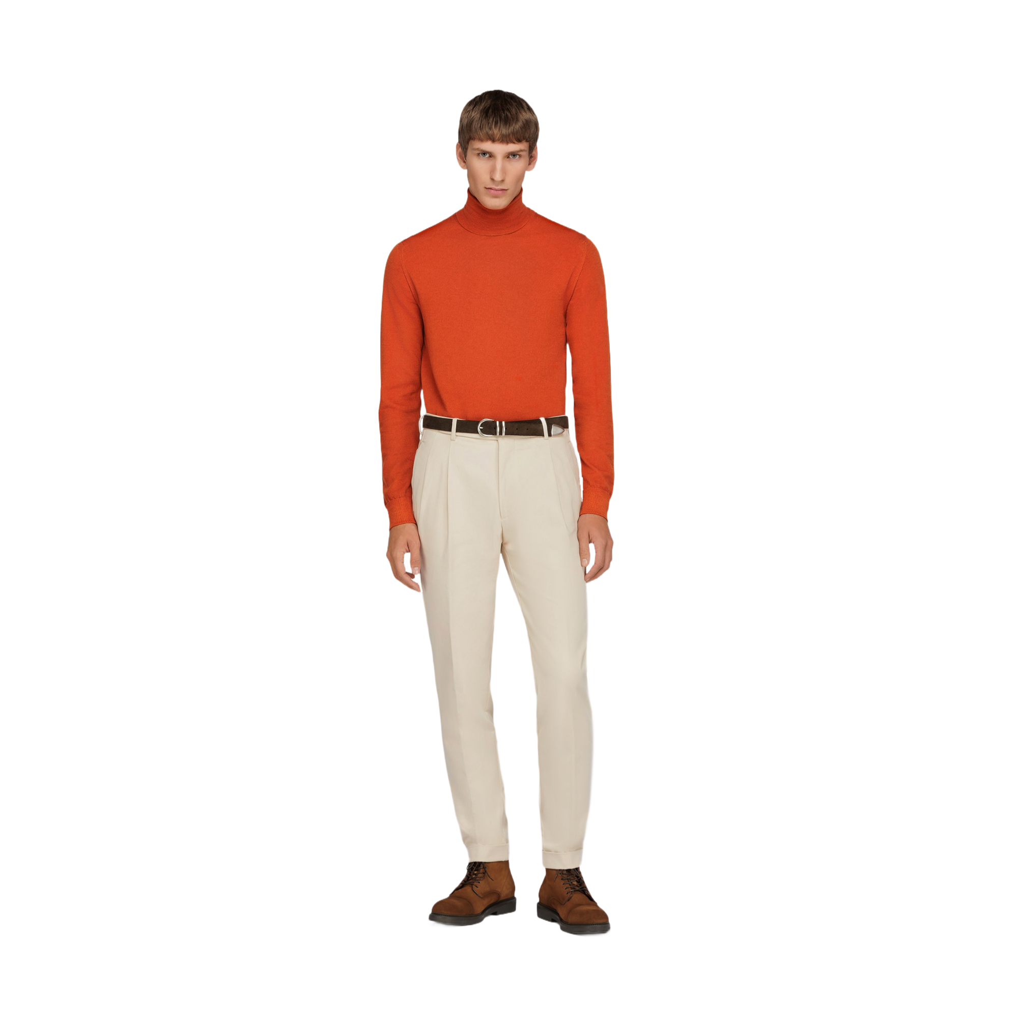 Maglione Girocollo Arancione