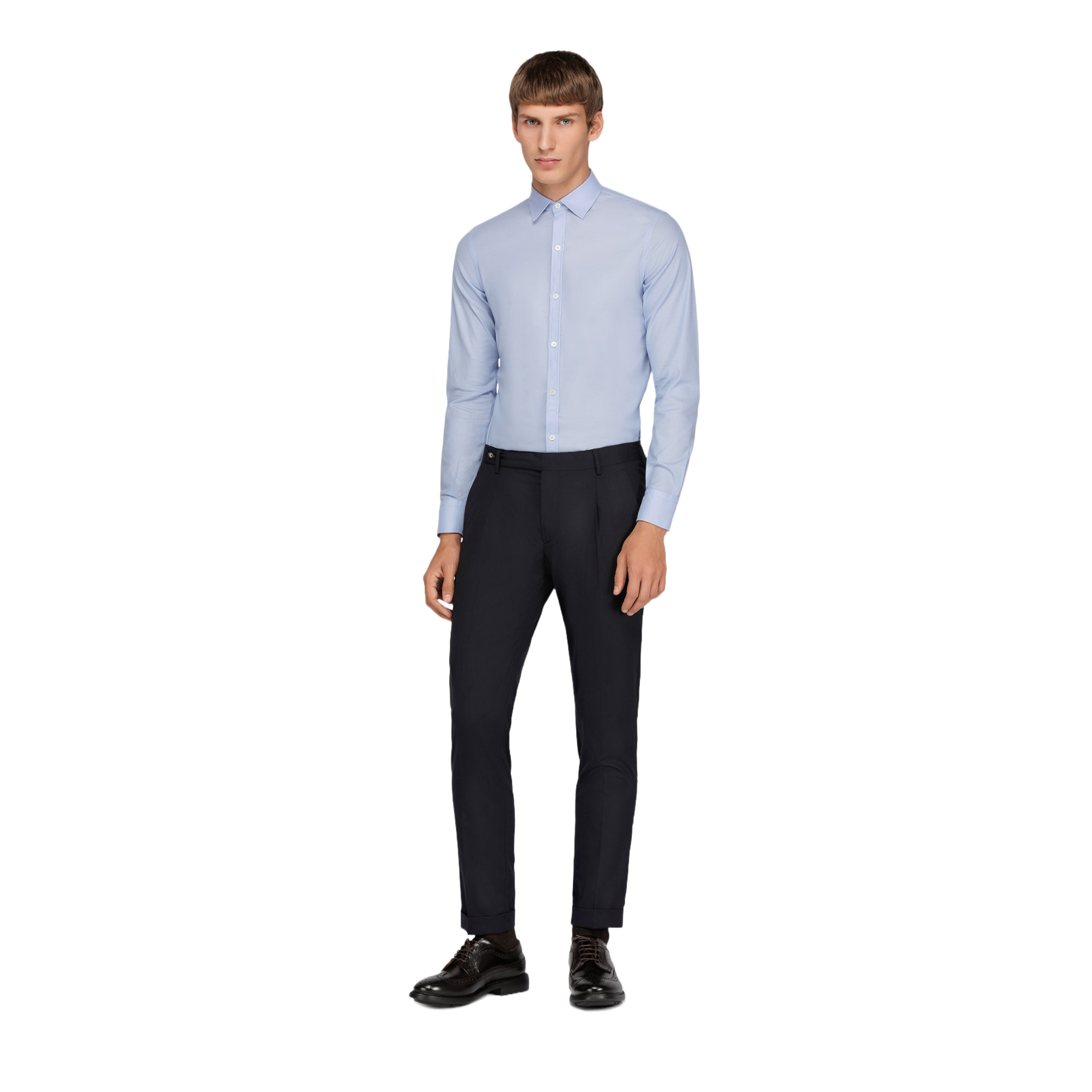 Camicia jersey uomo azzura