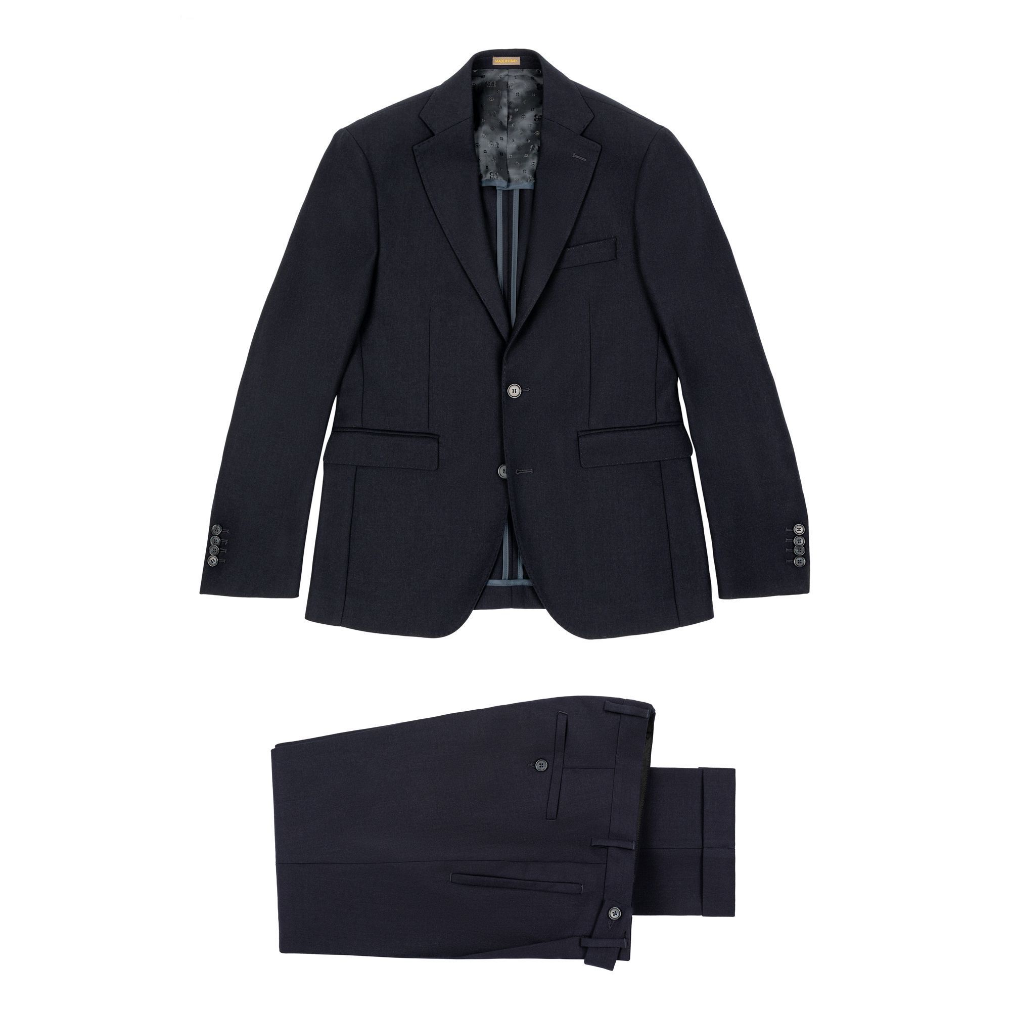 Abito Uomo Blu Navy in Lana Crepe
