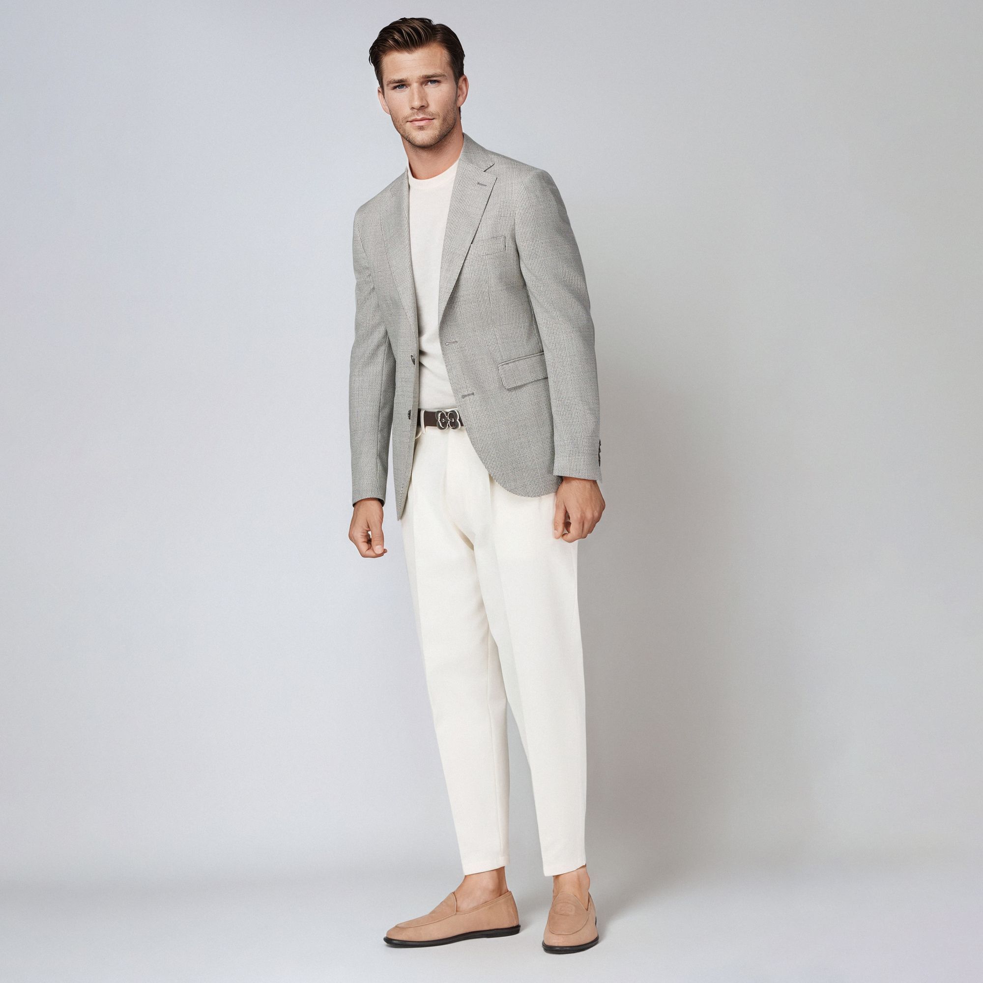 Giacca Principe di Galles in Lana