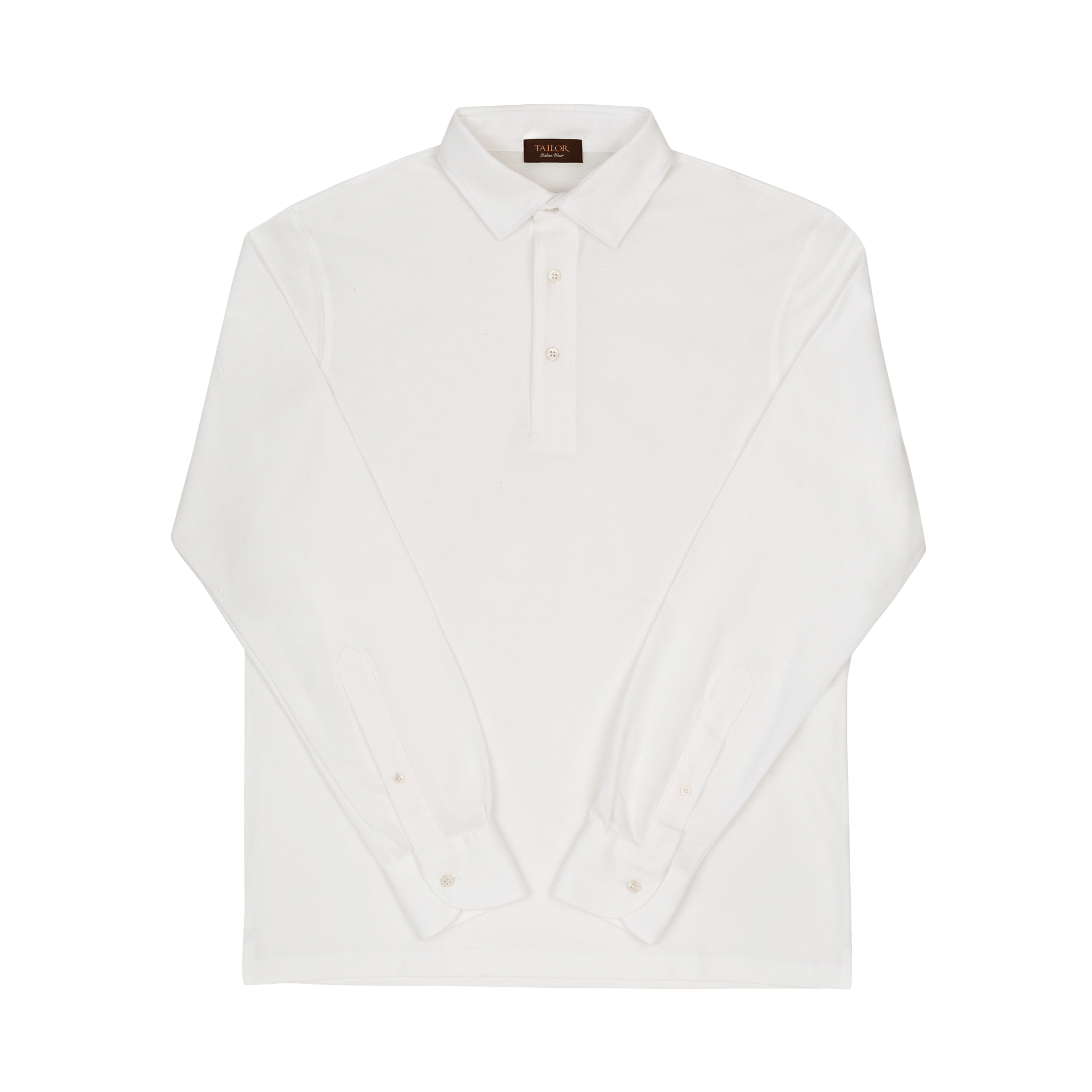 Polo Manica Lunga Bianco